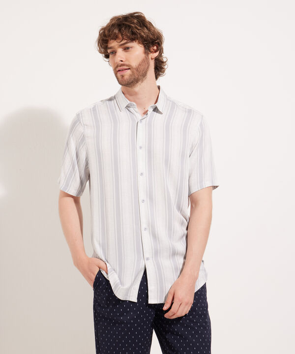 Camisa Manga Corta Estampada En Viscosa image number null