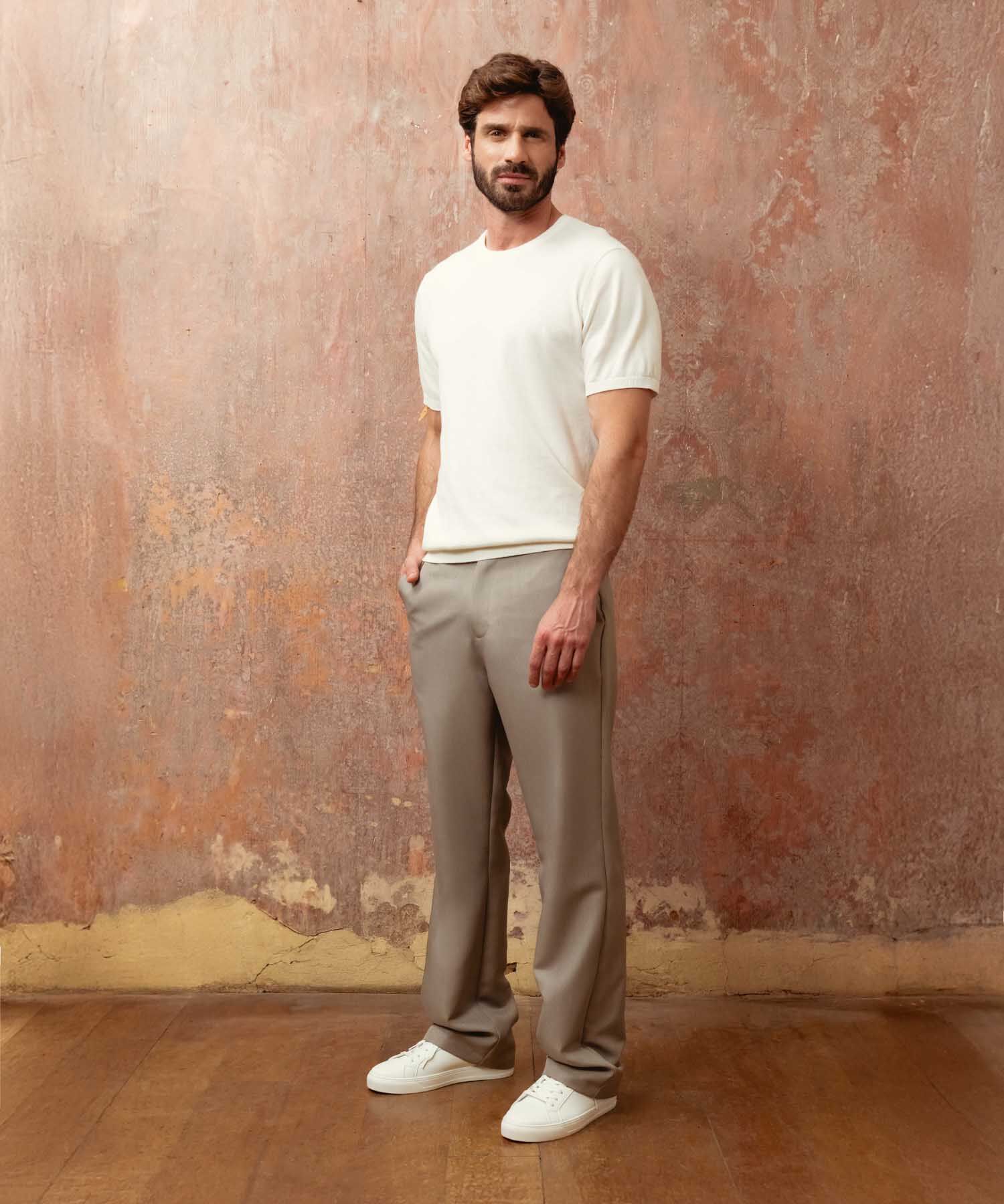 Pantalón Corte Recto Para Hombre