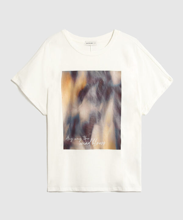 Camiseta Cuello Redondo Con Estampado image number null