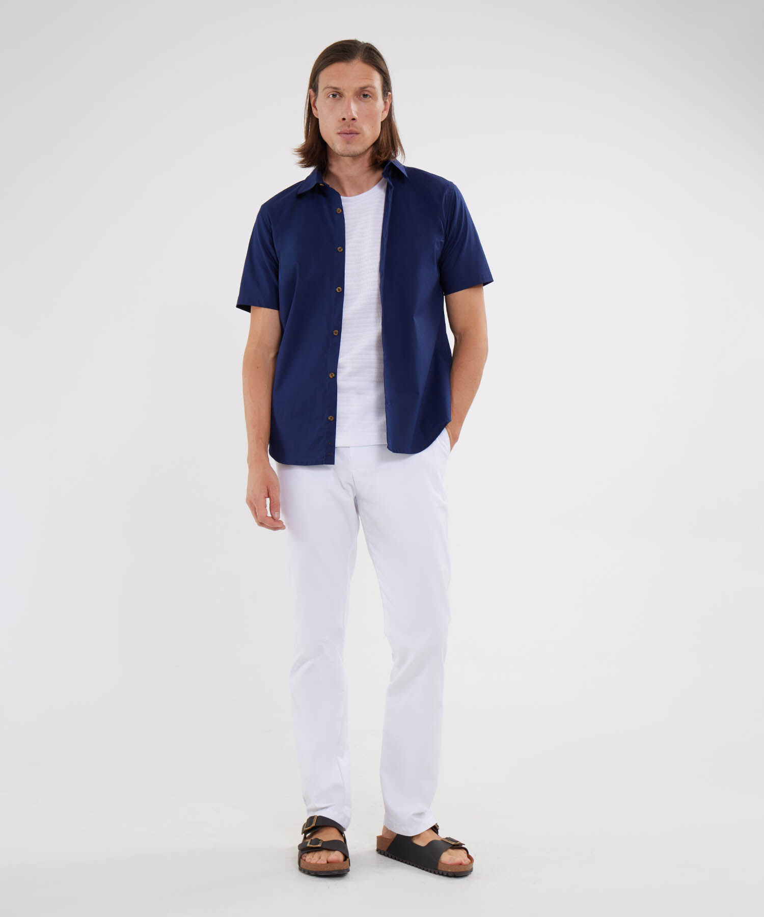 Camisa Manga Corta Unicolor