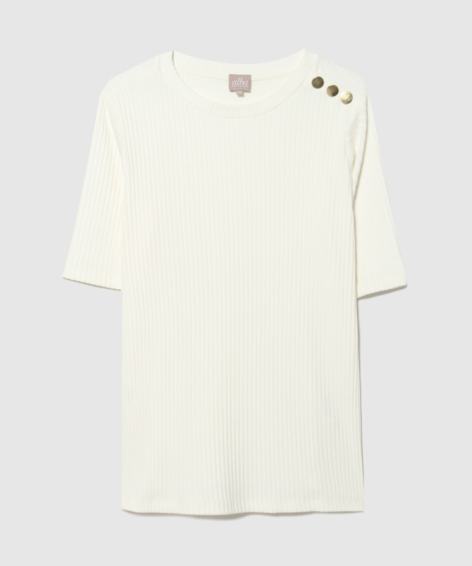 Camiseta Manga 3/4 en Rib