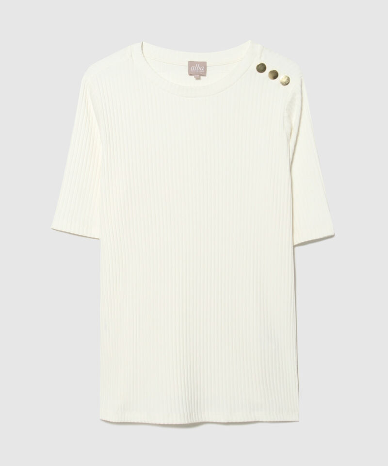 Camiseta Manga 3/4 en Rib