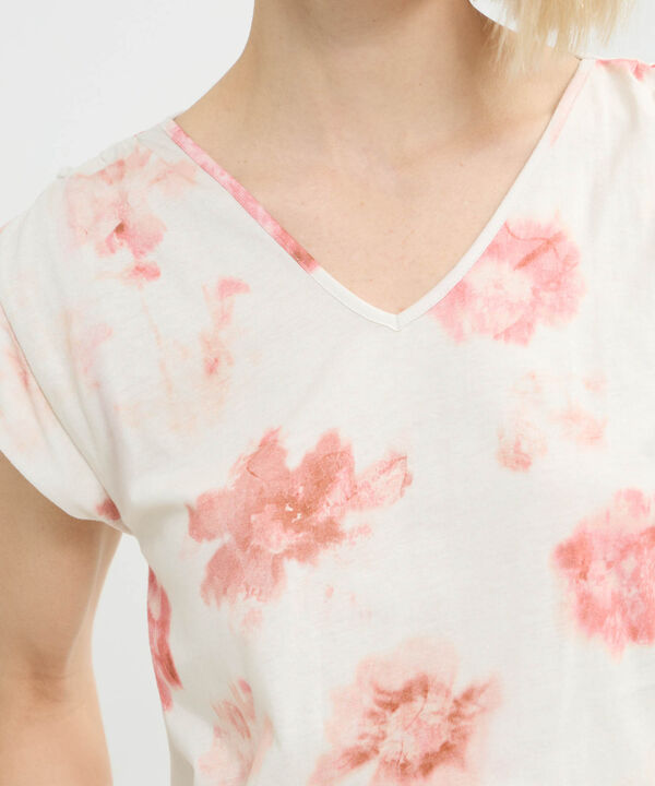 Camiseta Estampada Cuello V image number null