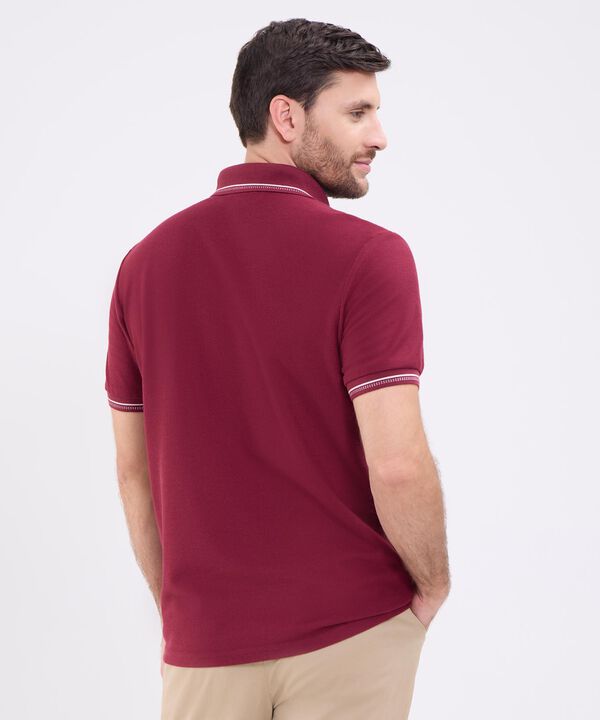 Polo Unicolor Para Hombre