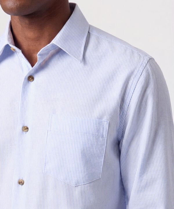 Camisa Manga Larga con Bolsillo Para Hombre