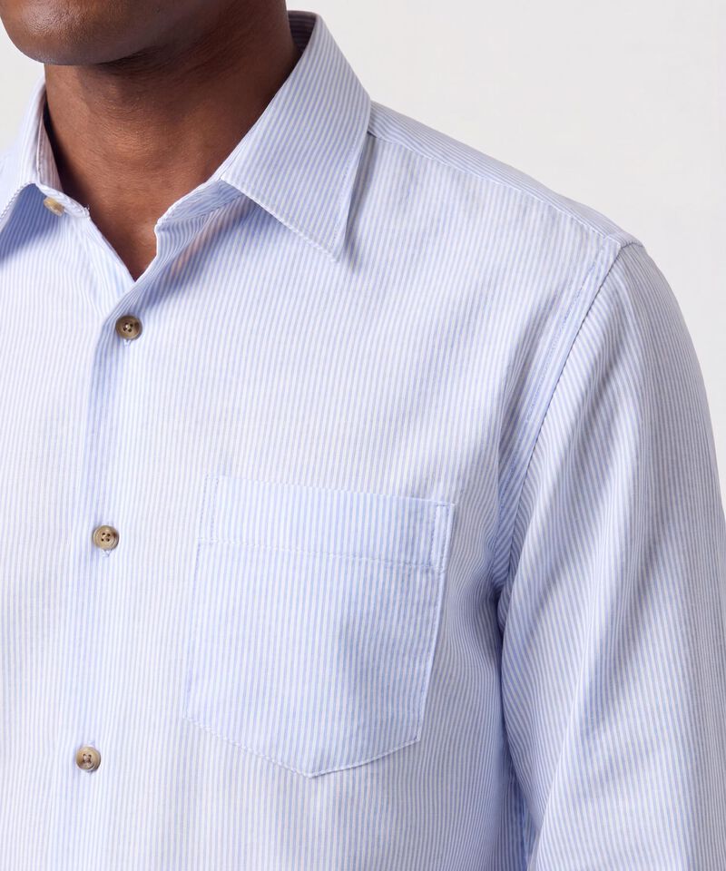 Camisa Manga Larga con Bolsillo Para Hombre
