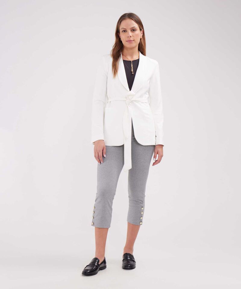 Leggins Unicolor Con Botones Decorativos