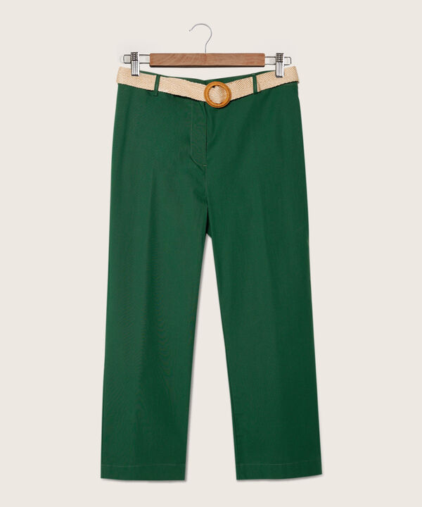 Pantalón Capri con Cinturón