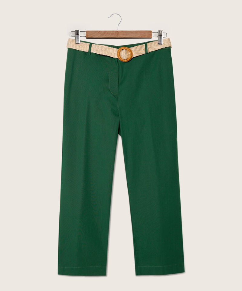 Pantalón Capri con Cinturón