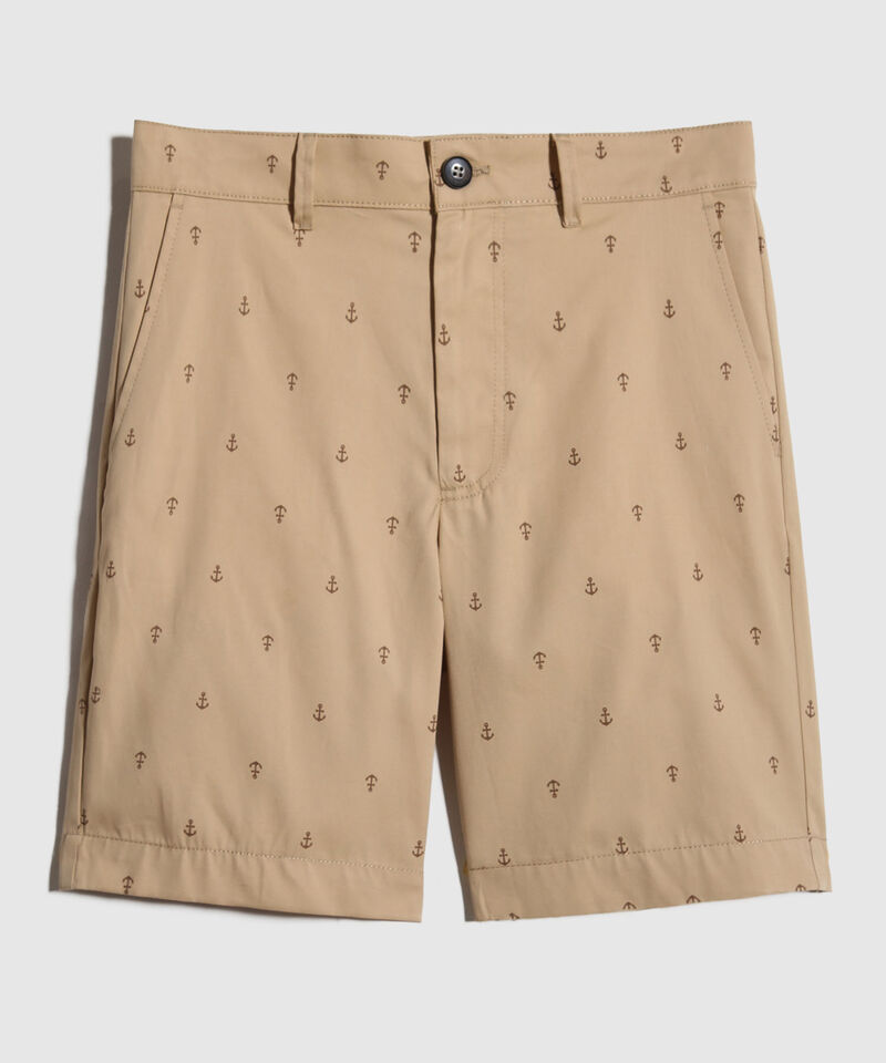 Bermuda Estampada Y Teñido En Prenda