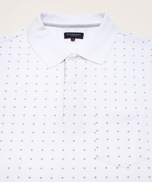 Polo Corte Slim Fit Blanco