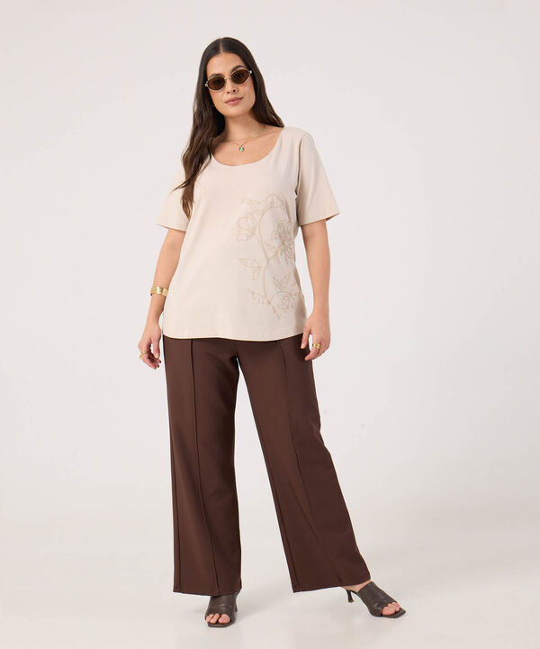 Camiseta Con Estampado Para Mujer image number null