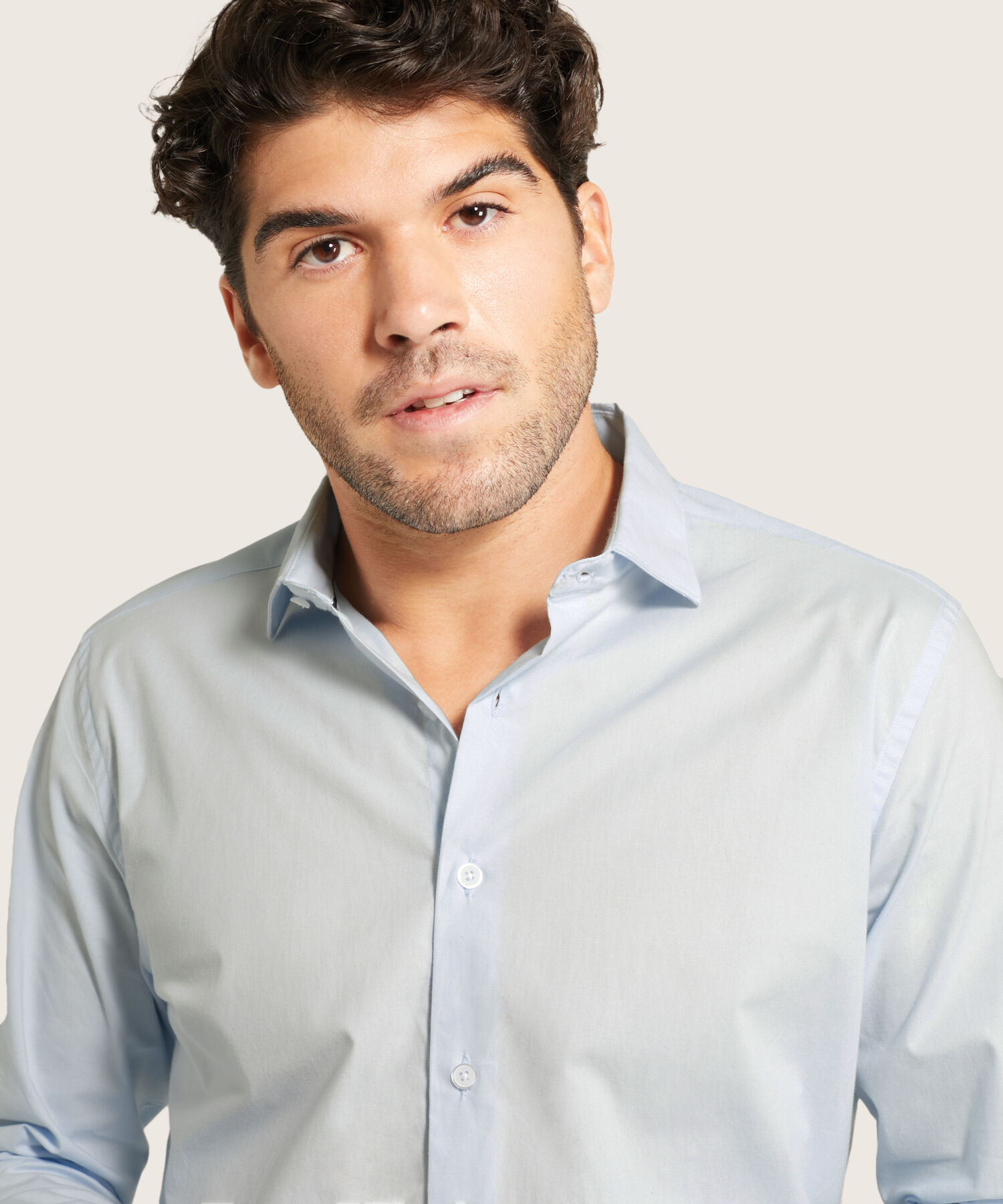 Camisa Corbatera Manga Larga