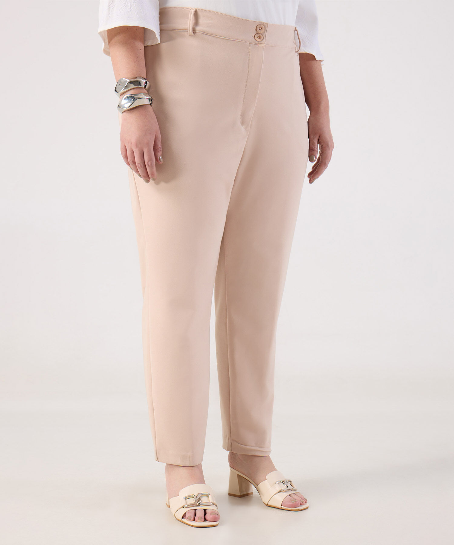 Pantal&oacute;n Clasico Unicolor para Mujer Curvy