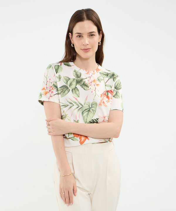 Camiseta Estampado Botánico image number null