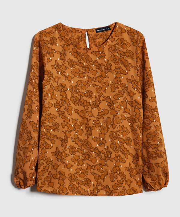 Blusa Estampada Manga Larga