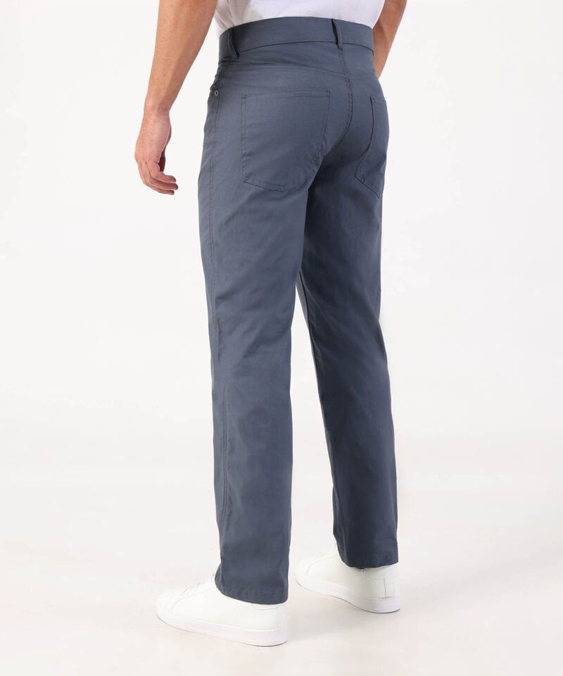 Pantalon Unicolor 5 Bolsillos Silueta Regular Fit