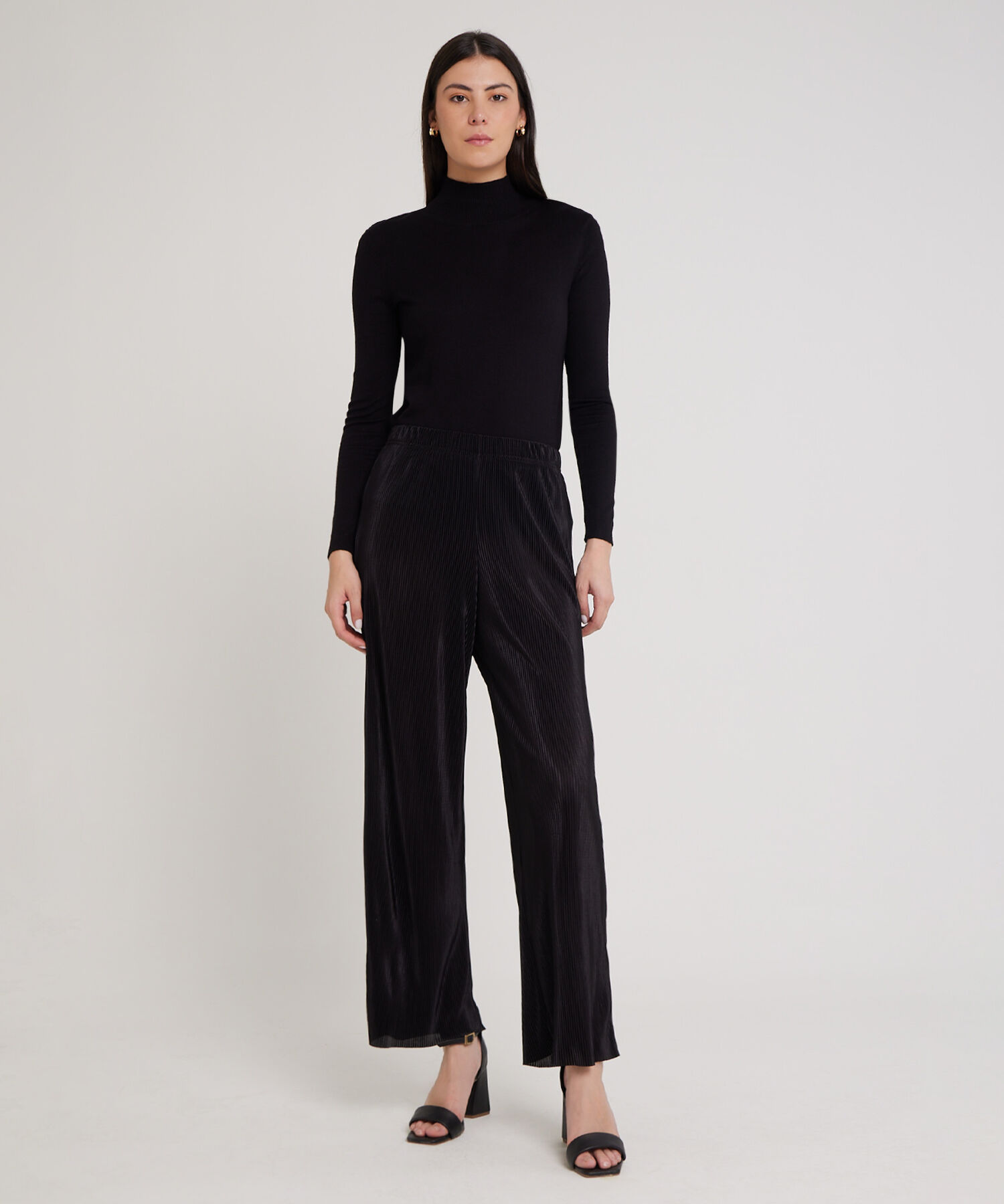 Pantalón Plizado Bota Amplia
