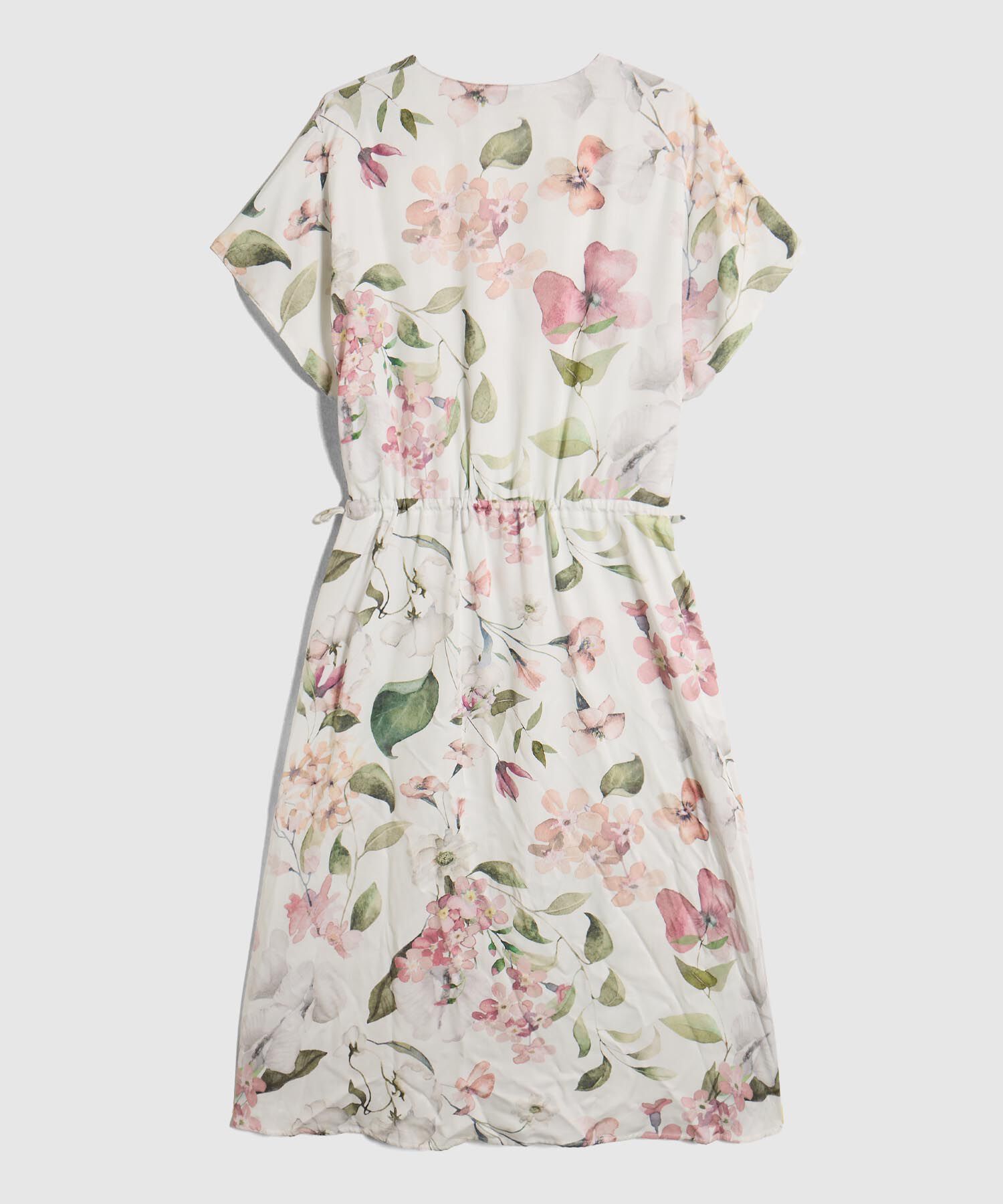 Vestido Cruzado Con Cintura El&aacute;stica Para Mujer Curvy