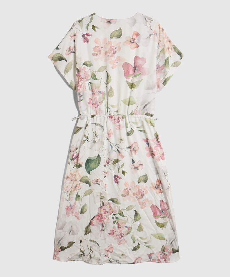 Vestido Cruzado Con Cintura El&aacute;stica Para Mujer Curvy