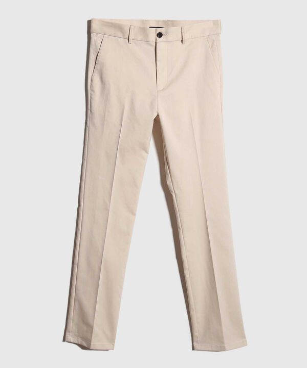 Pantalon Chino Unicolor Silueta Regular Fit