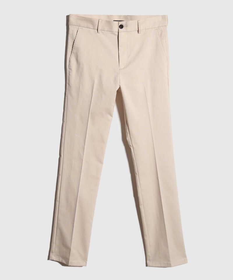 Pantalon Chino Unicolor Silueta Regular Fit