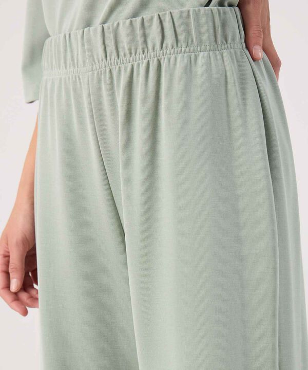 Pantalon fluido unicolor  image number null