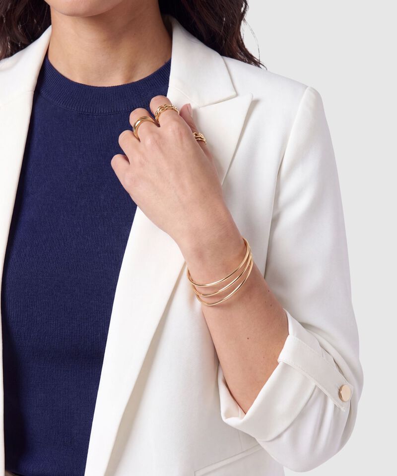 Blazer Casual Manga Larga Mujer