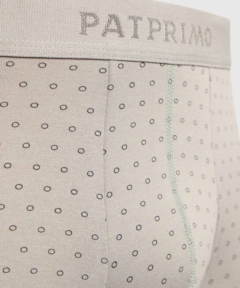 B&oacute;xer Largo Ergon&oacute;mico con Microdise&ntilde;o Geom&eacute;trico para Hombre