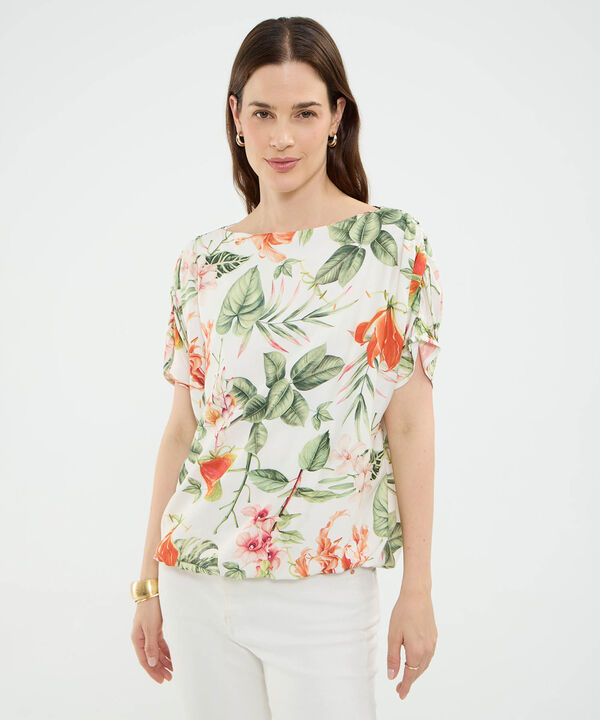 Blusa Estampado Tropical image number null