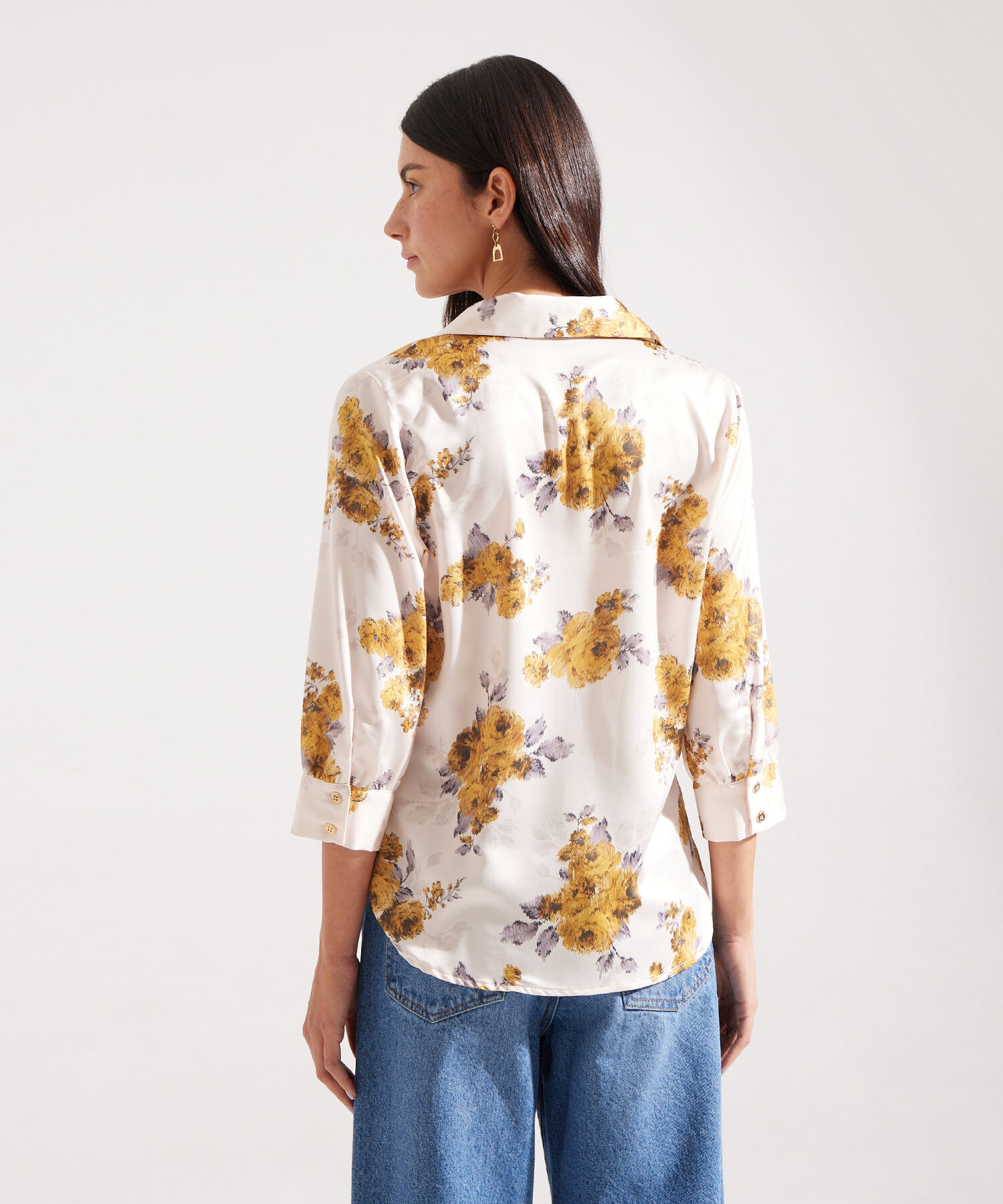 Camisa Manga 3/4 Estampada