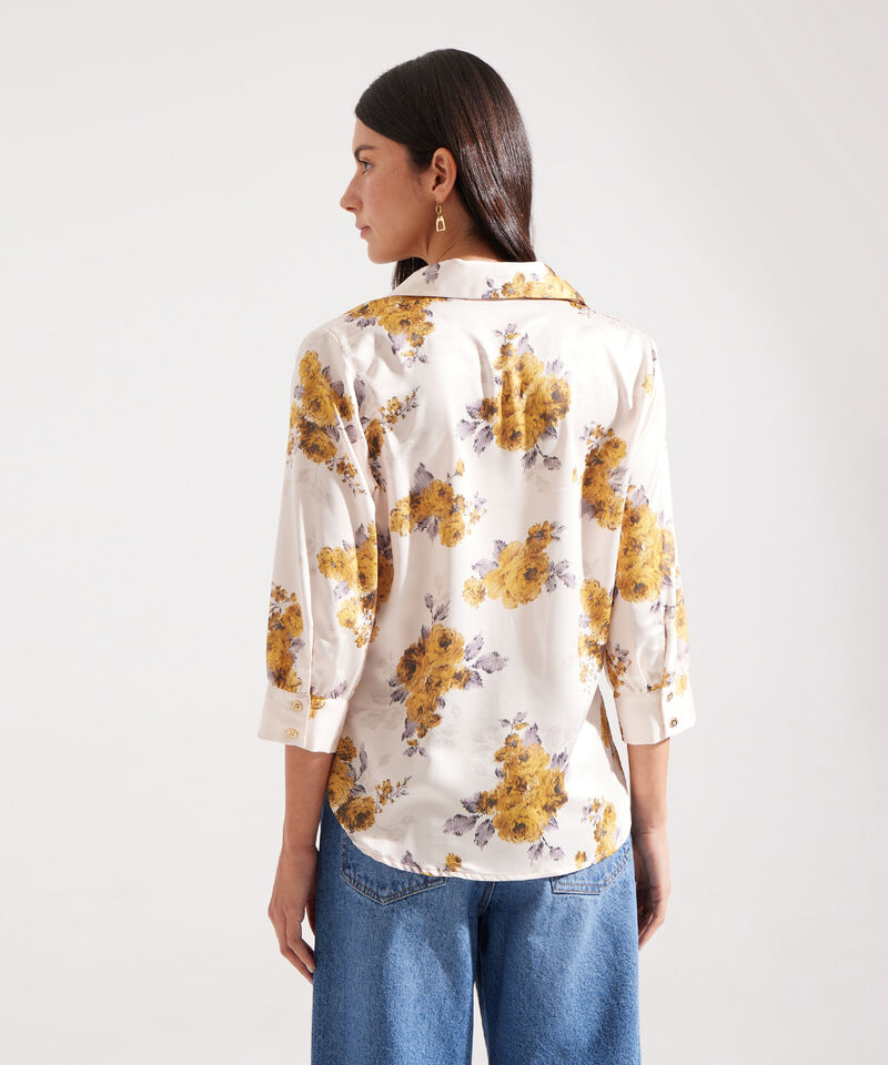 Camisa Manga 3/4 Estampada