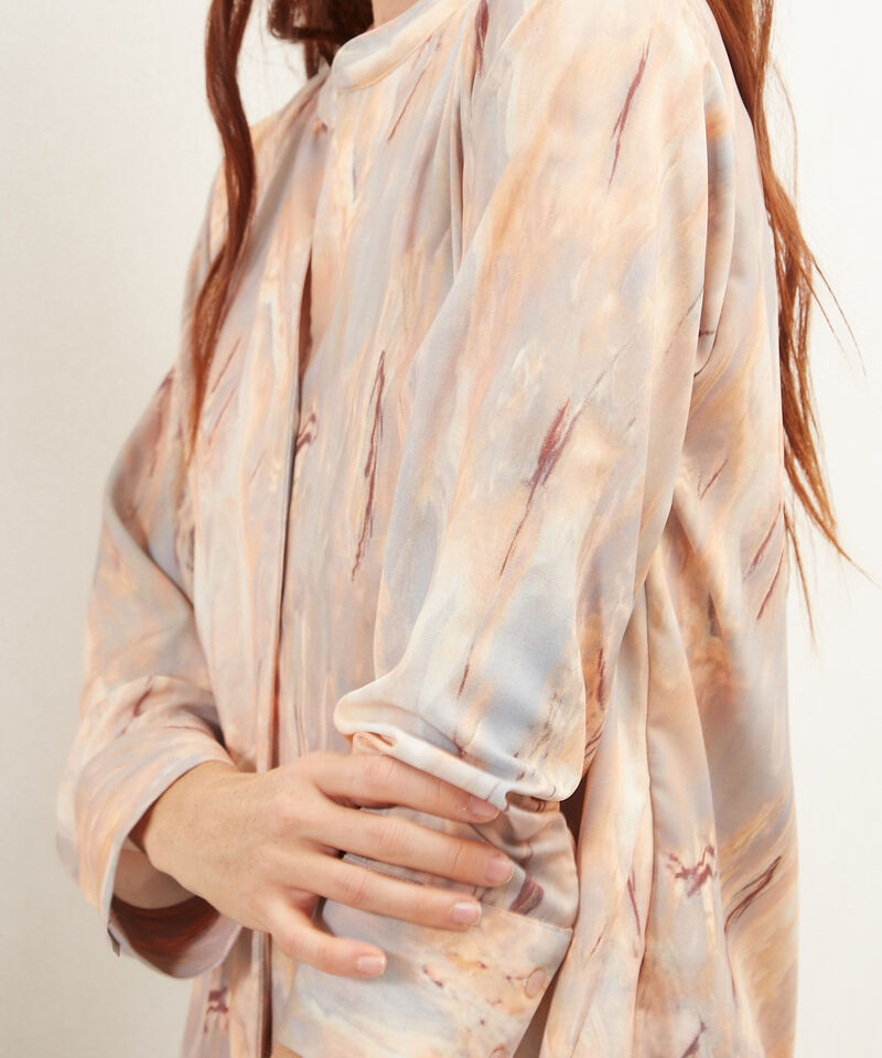 Blusa Estampada Manga Larga