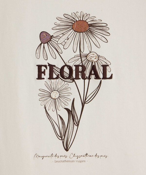 Camiseta Estampada Cuello Redondo Para Mujer image number null