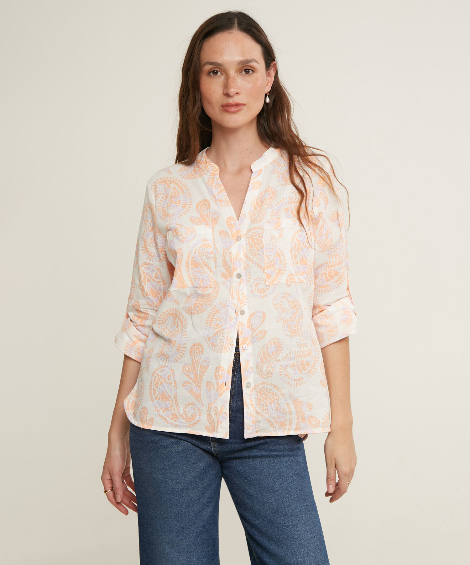 Blusa Manga Larga  Estampada