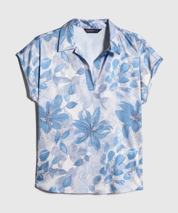 Blusa Satinada Estampada