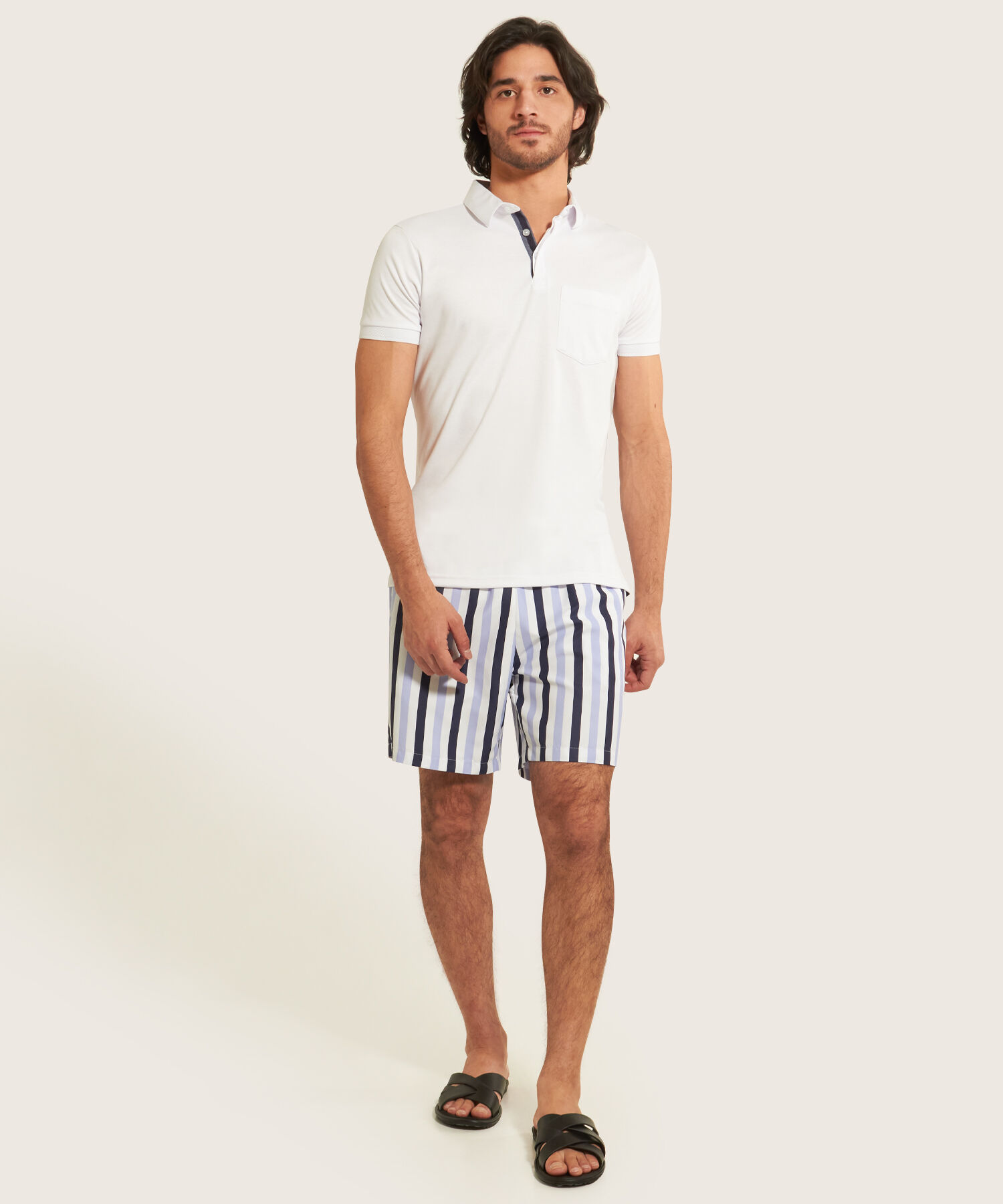 Bermuda Bañadora Estampada Tejido Plano