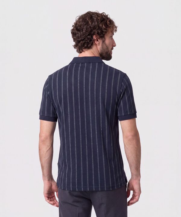 Polo Con Relieve Vertical Para Hombre