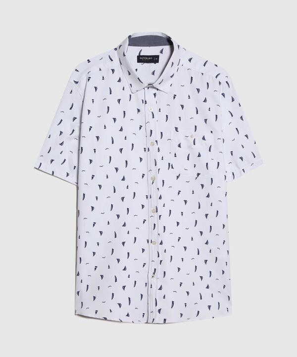 Camisa Estampado de Barcos