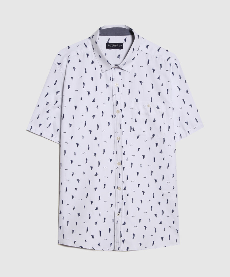 Camisa Estampado de Barcos