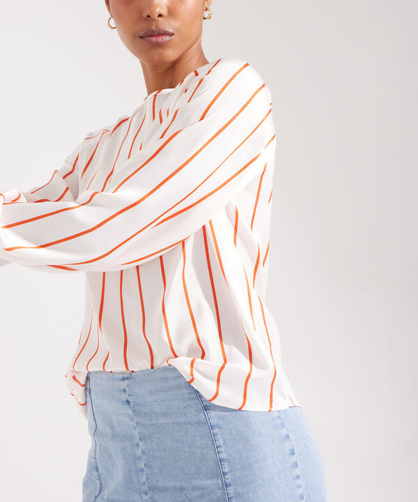 Blusa Manga Larga a Rayas image number null