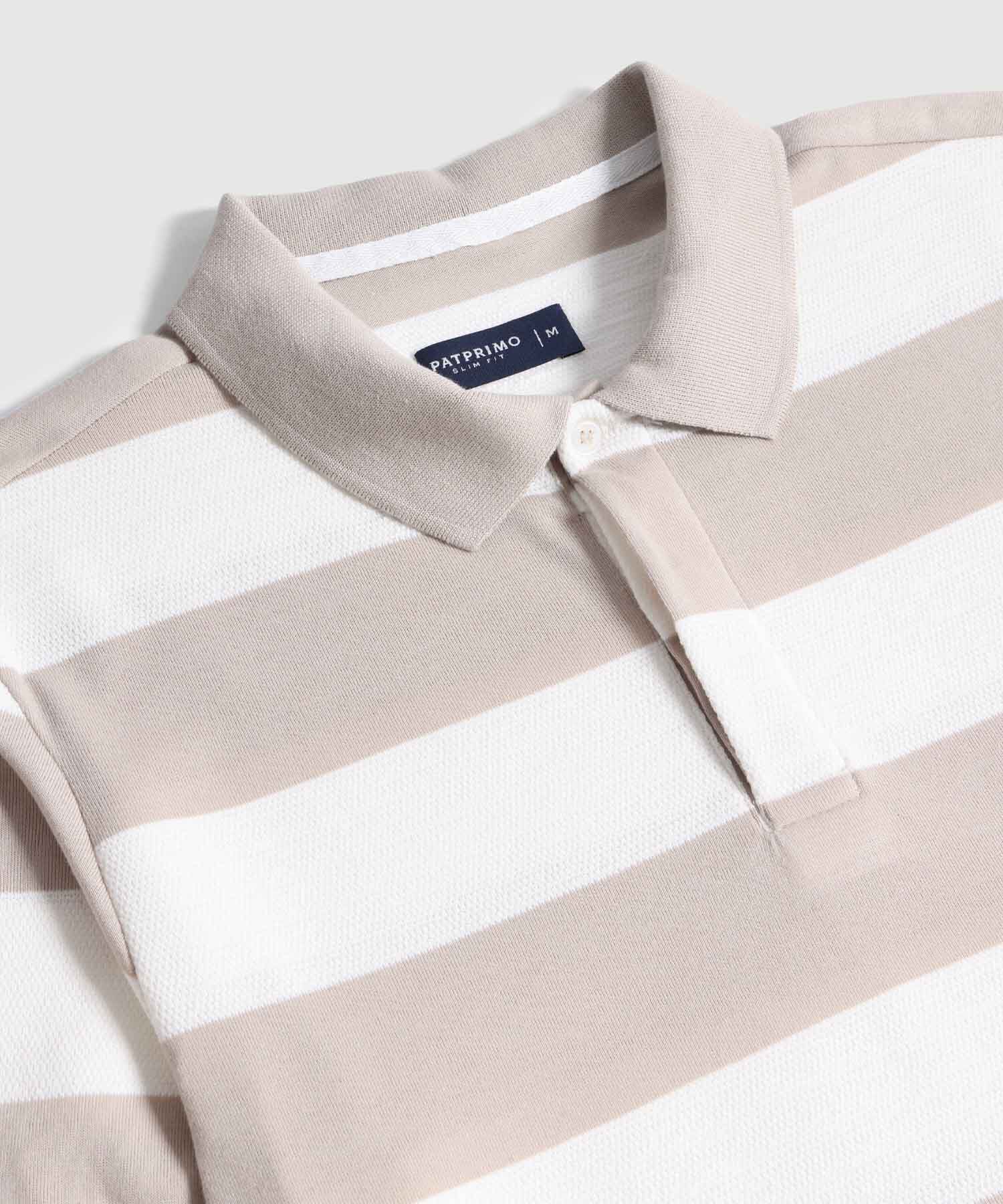 Polo Slim Fit A Rayas Para Hombre