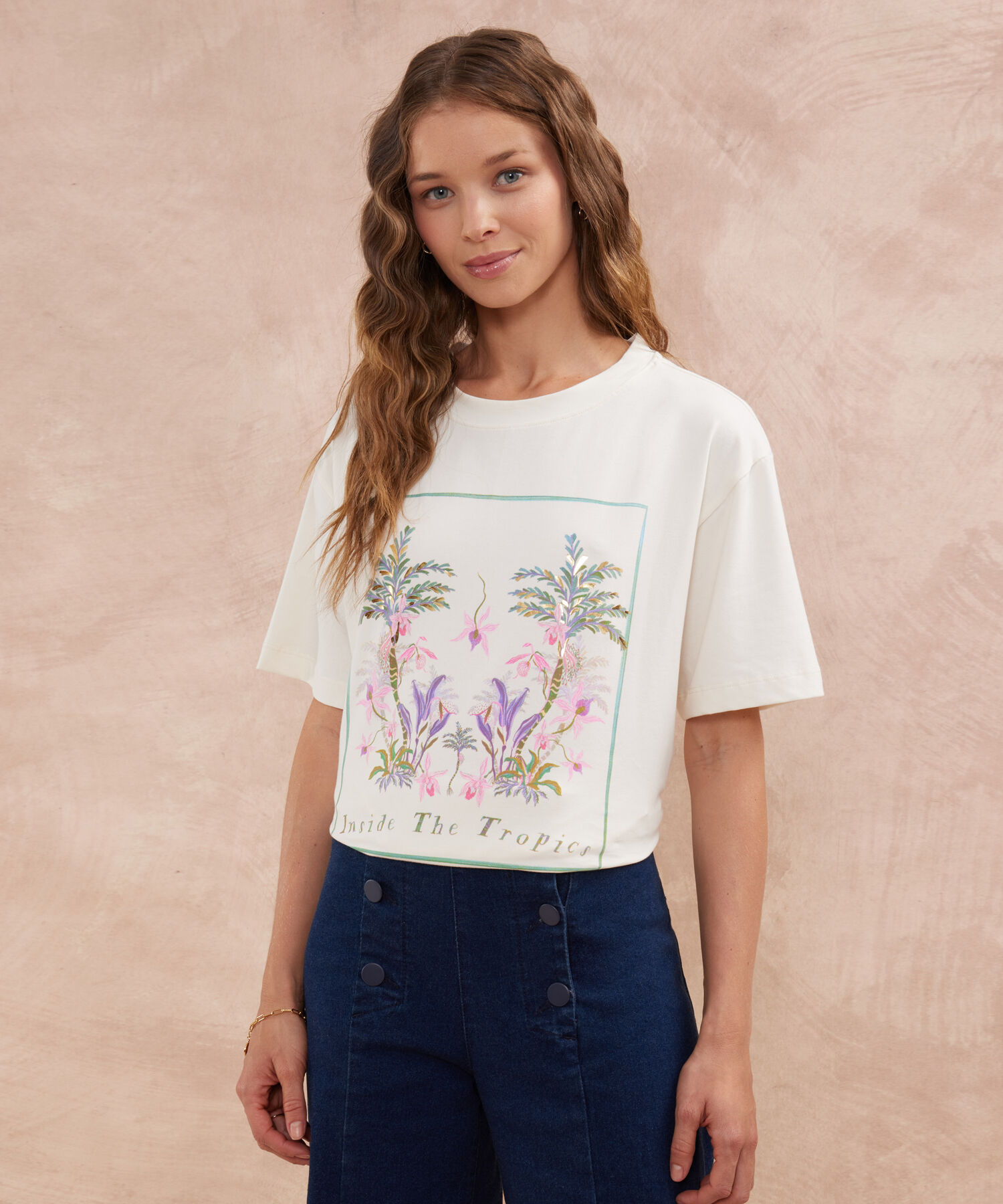 Camiseta Unicolor Con Screen