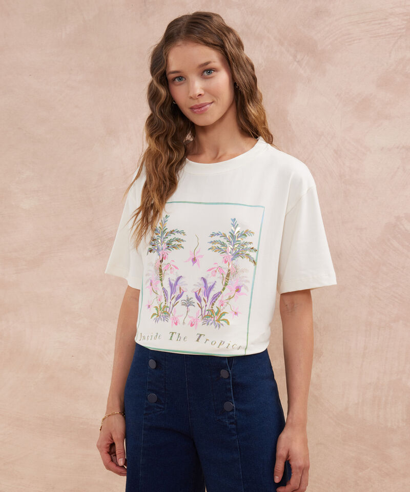 Camiseta Unicolor Con Screen