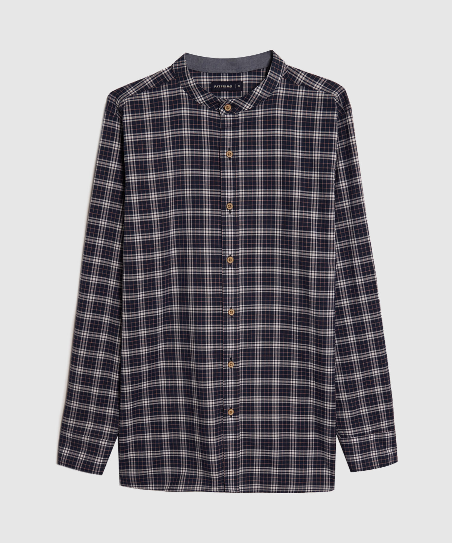 Camisa Manga Larga Cuello Neru Preteñido