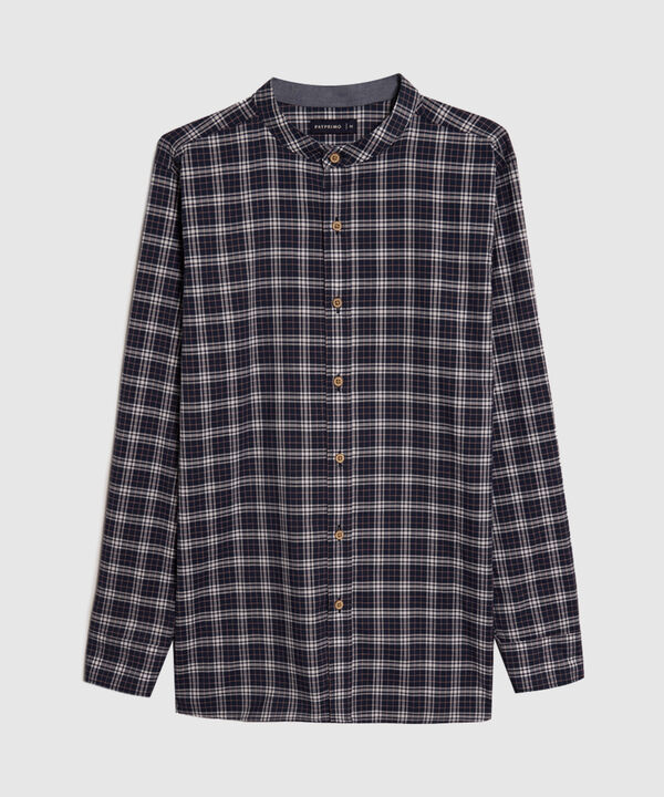 Camisa Manga Larga Cuello Neru Preteñido