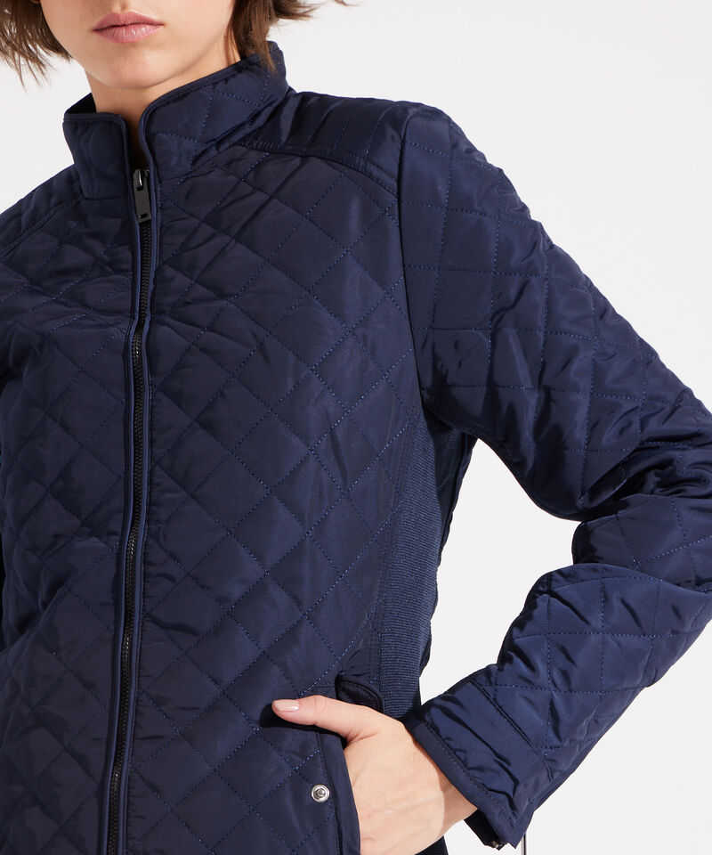 Chaqueta Acolchada Con Cierre Para Mujer