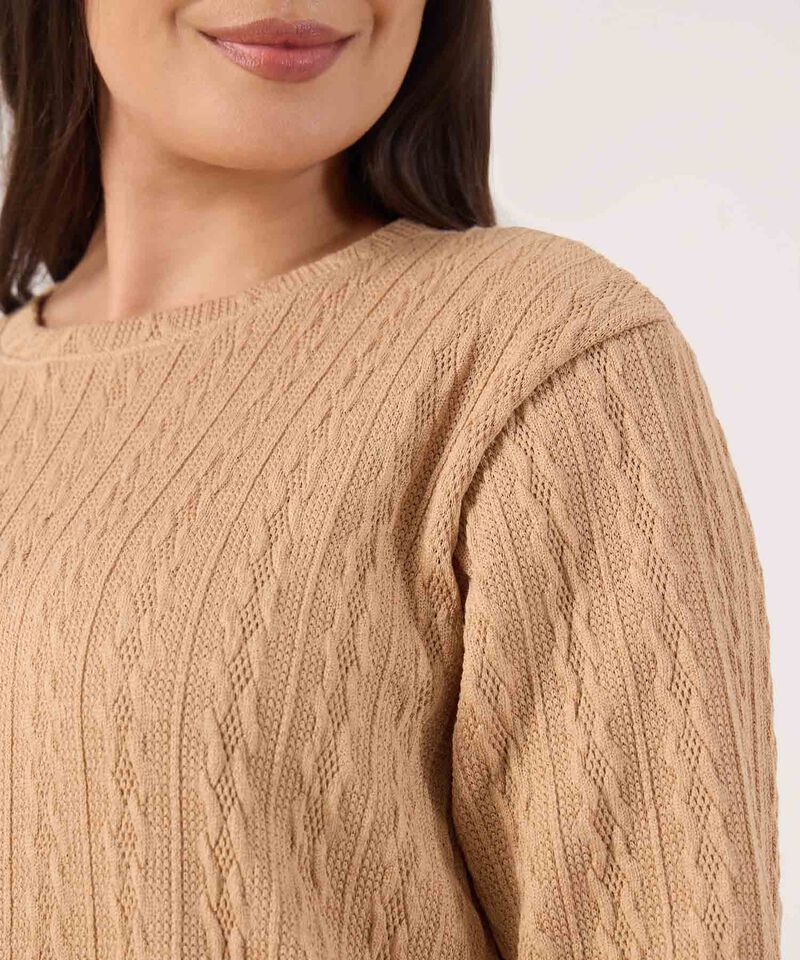 Saco Unicolor Con Textura