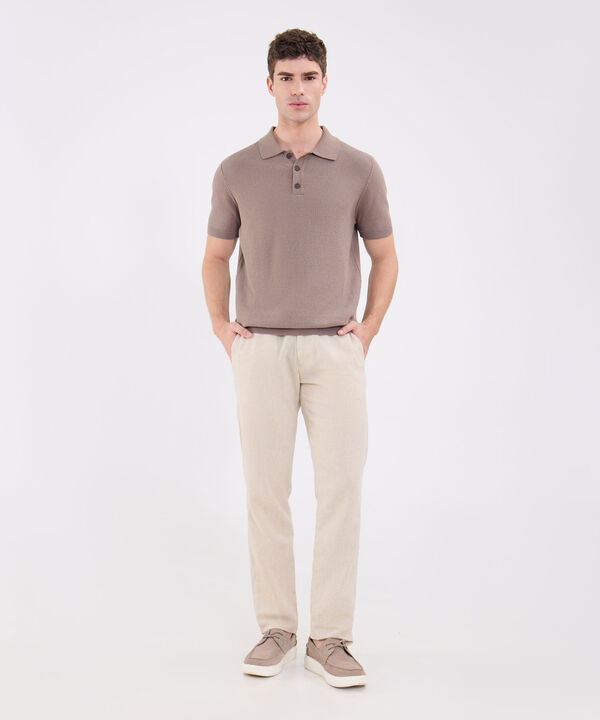 Polo Unicolor Tejida image number null