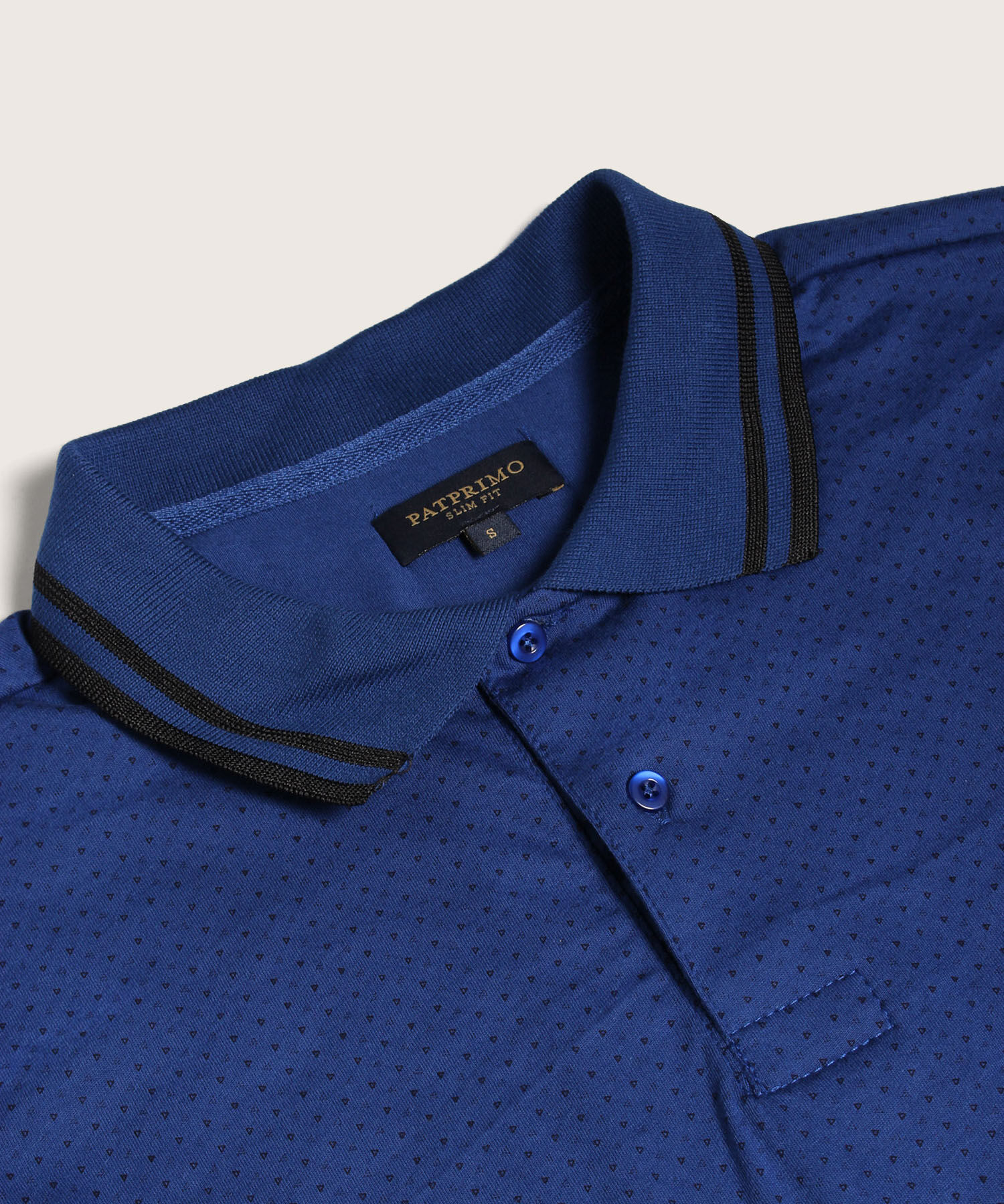 Polo Slim Fit Azul